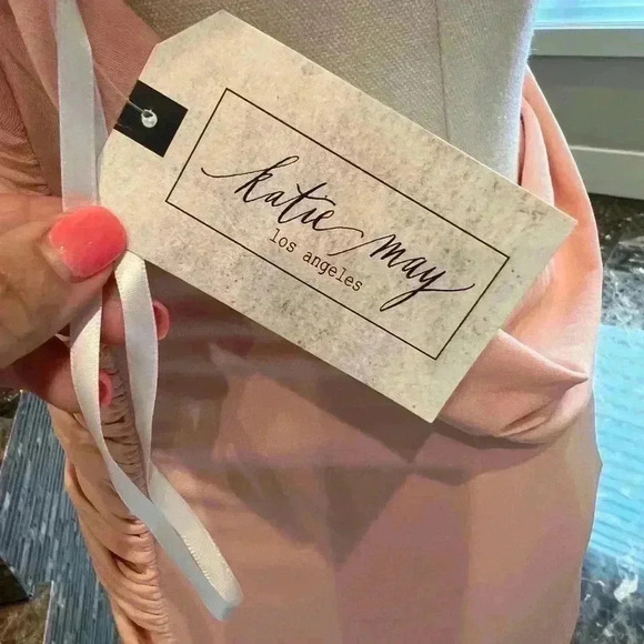 NWT Katie May Tyra Gown in Peach size S - Picture 8 of 9